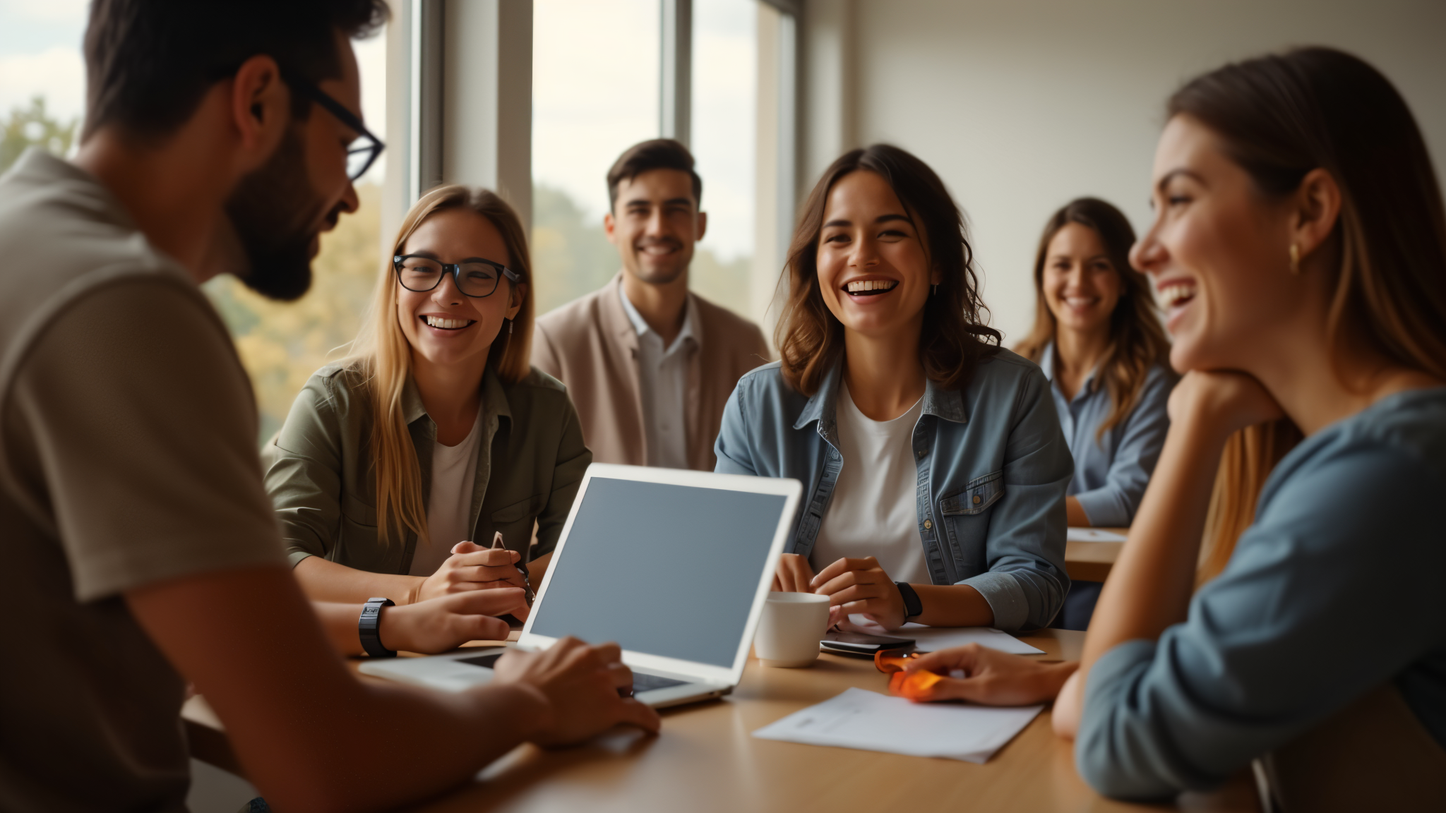 estudiantes con profesor 