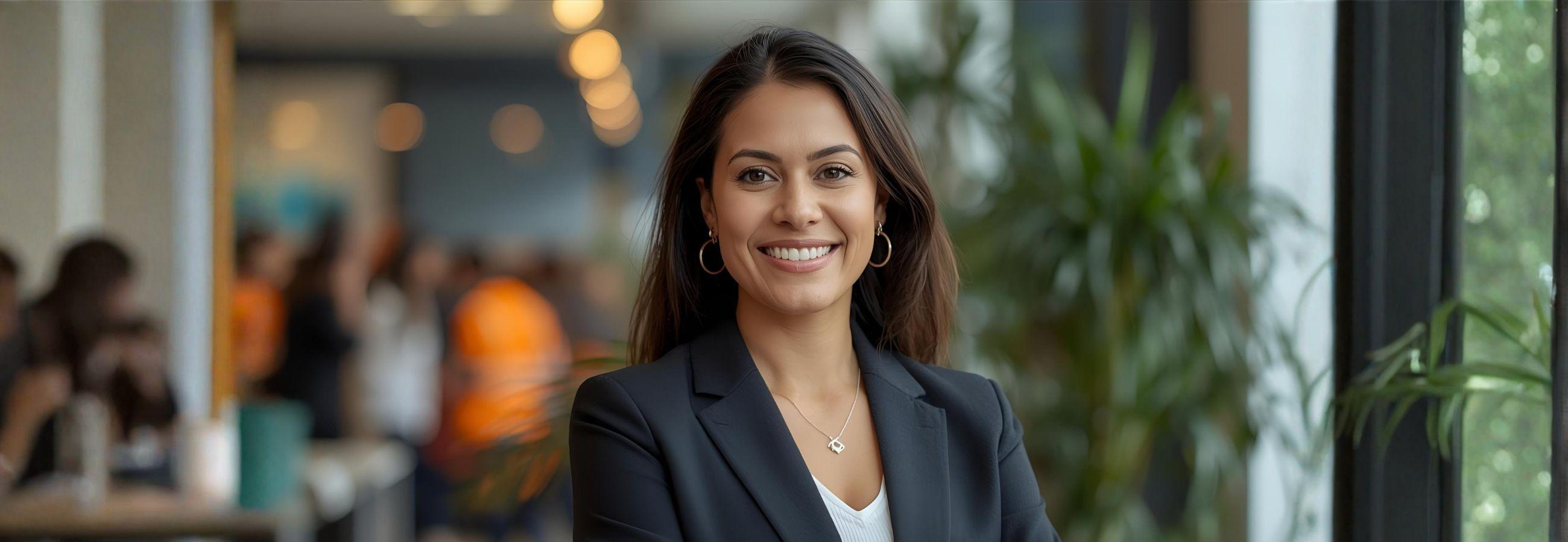woman-in-front-blur-background