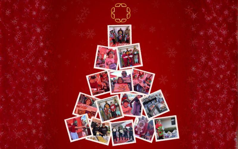 fotos en forma de árbol de navidad - photos looking like a Xmas tree